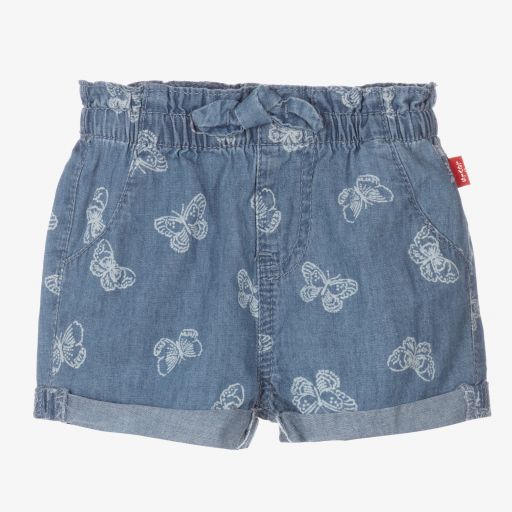 Levi's-Blaue Chambray-Shorts für Mädchen | Childrensalon Outlet