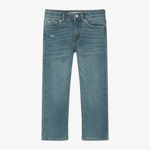 Levi's-Girls Blue Denim Wide Leg Jeans | Childrensalon Outlet