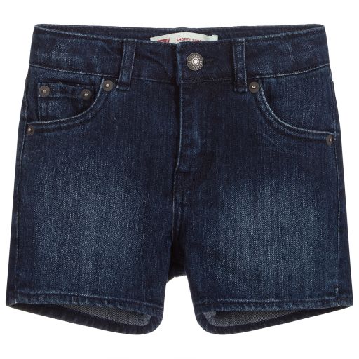 Levi's-Girls Dark Blue Denim Shorts | Childrensalon Outlet