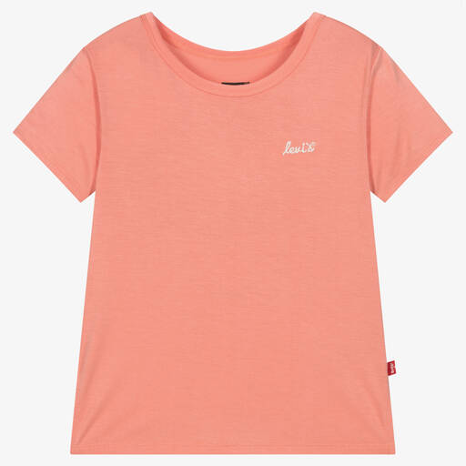 Levi's-T-shirt orange en jersey de viscose | Childrensalon Outlet
