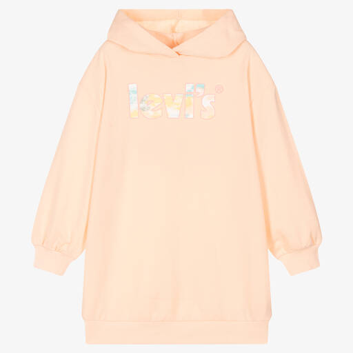 Levi's-Girls Pink Cotton Sweatshirt Dress | Childrensalon Outlet