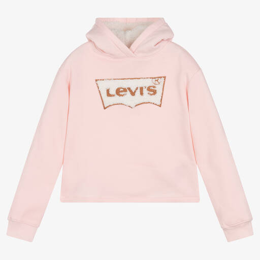 Levi's-Girls Pink Logo Hoodie | Childrensalon Outlet