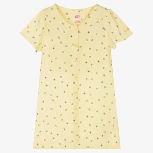 Levi's-Girls Yellow Floral Dress | Childrensalon Outlet