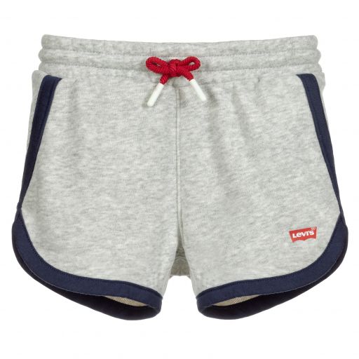 Levi's-Grey Marl Logo Shorts | Childrensalon Outlet