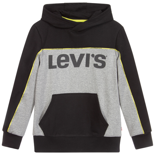 Levi's-Teen Black & Grey Logo Hoodie  | Childrensalon Outlet