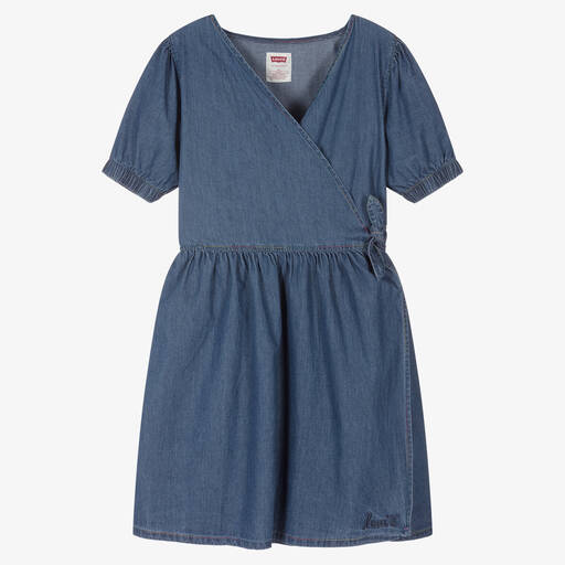 Levi's-Синее платье из шамбре для подростков | Childrensalon Outlet