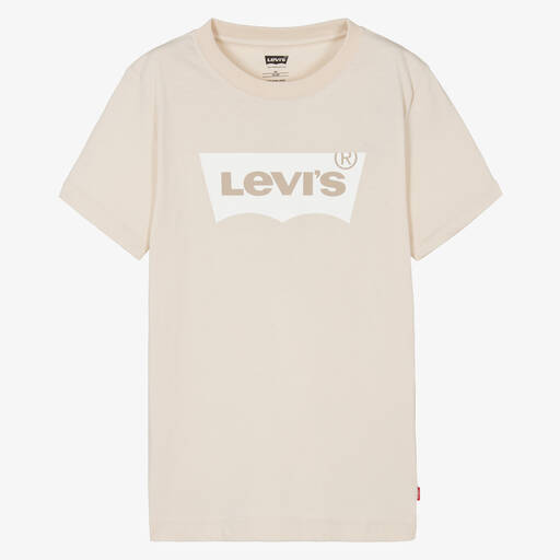 Levi's-Beiges Teen Baumwoll-T-Shirt | Childrensalon Outlet