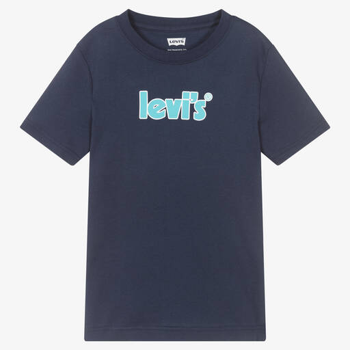 Levi's-Teen Boys Blue Logo T-Shirt | Childrensalon Outlet