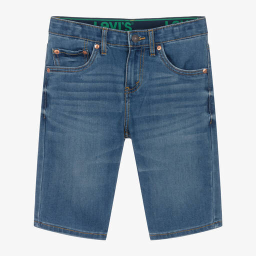 Levi's-Teen Boys Blue Slim Fit Denim Shorts | Childrensalon Outlet