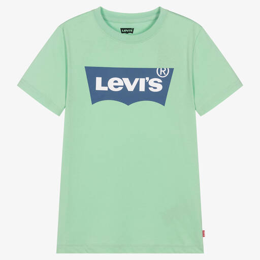 Levi's-Teen Boys Green Cotton Logo T-Shirt | Childrensalon Outlet