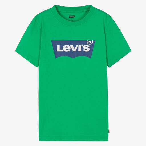 Levi's-T-shirt vert en coton ado garçon | Childrensalon Outlet