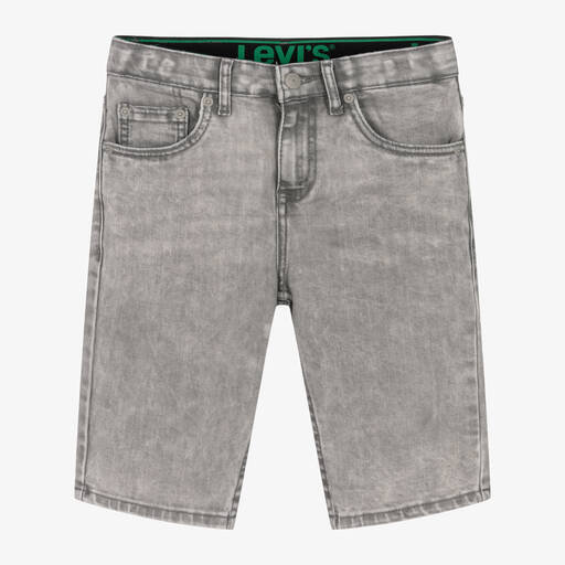 Levi's-Teen Boys Grey Slim Fit Denim Shorts | Childrensalon Outlet
