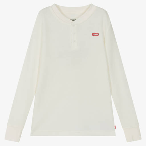 Levi's-Teen Boys Ivory Cotton Top | Childrensalon Outlet