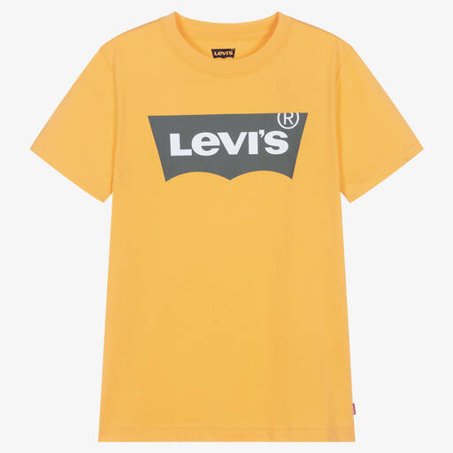 Levi's-Teen Boys Orange Cotton Logo T-Shirt | Childrensalon Outlet