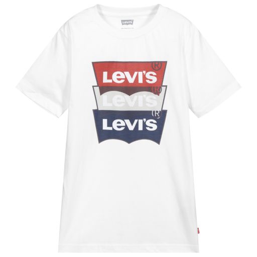 Levi's-Weißes Teen T-Shirt (J) | Childrensalon Outlet