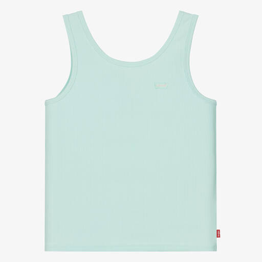 Levi's-Teen Girls Green Ribbed Vest Top | Childrensalon Outlet