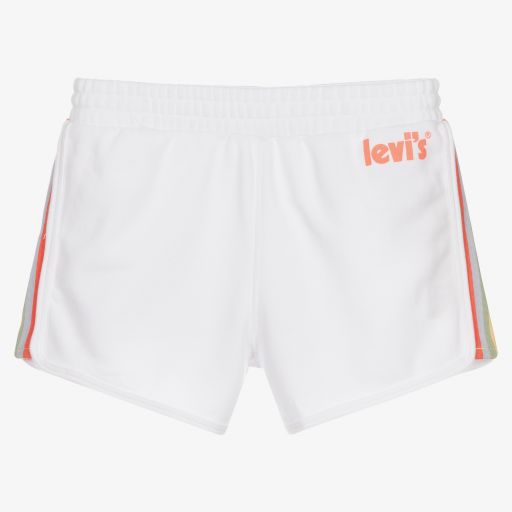 Levi's-Teen Girls White Cotton Shorts | Childrensalon Outlet