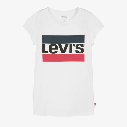 Levi's-T-shirt blanc ado fille | Childrensalon Outlet