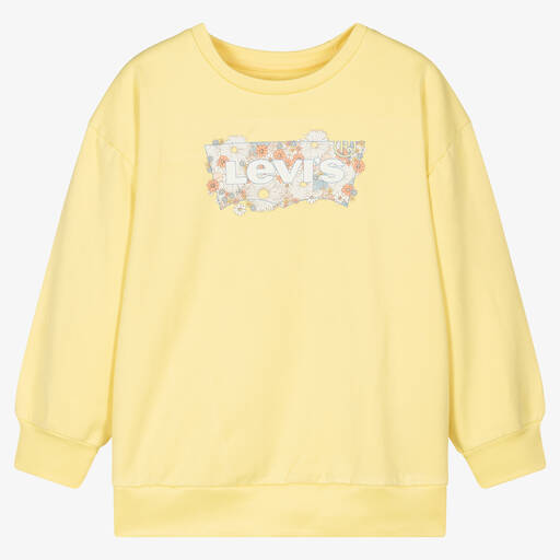 Levi's-Teen Girls Yellow Logo Sweatshirt | Childrensalon Outlet