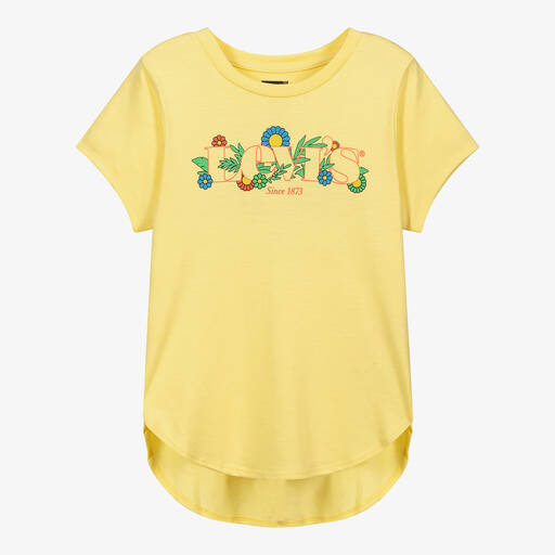 Levi's-Teen Girls Yellow Logo T-Shirt | Childrensalon Outlet