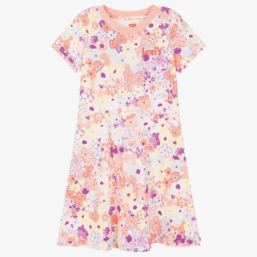 Levi's-Teen Pink Floral T-Shirt Dress | Childrensalon Outlet