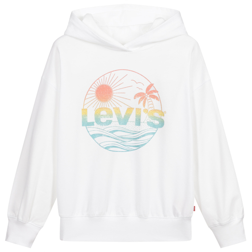 Levi's-Teen White Logo Hoodie | Childrensalon Outlet