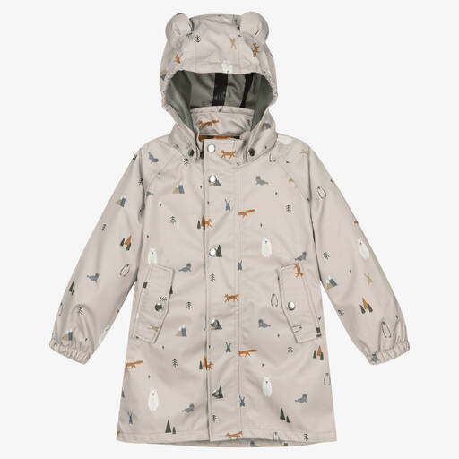 Liewood-Beige Waterproof Raincoat | Childrensalon Outlet