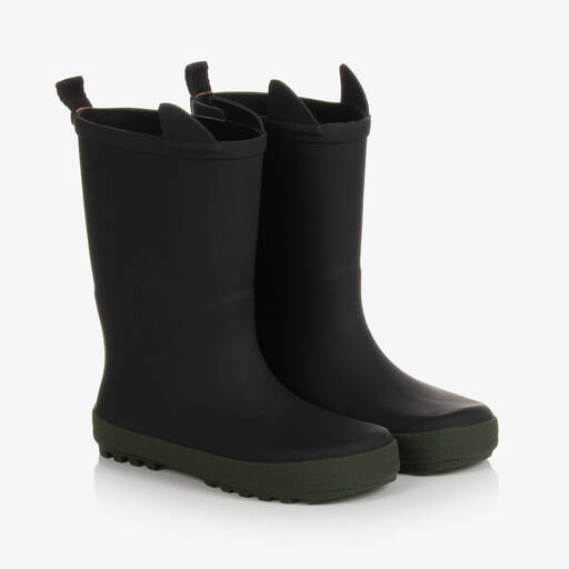 Liewood-Black Rubber Rain Boots | Childrensalon Outlet