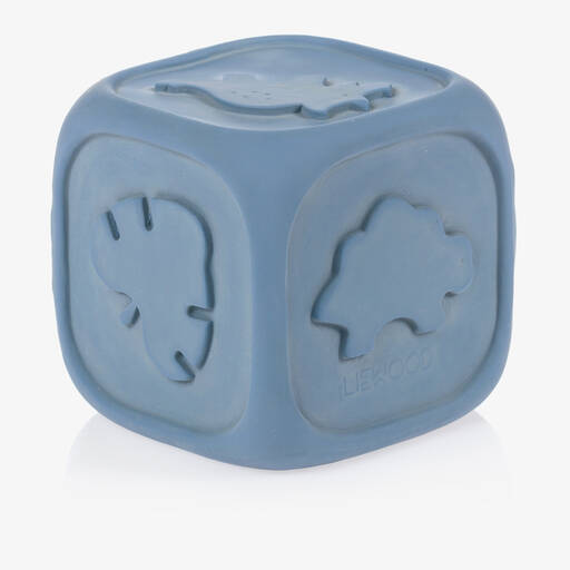 Liewood-Blue Rubber Toy Dice (10cm) | Childrensalon Outlet