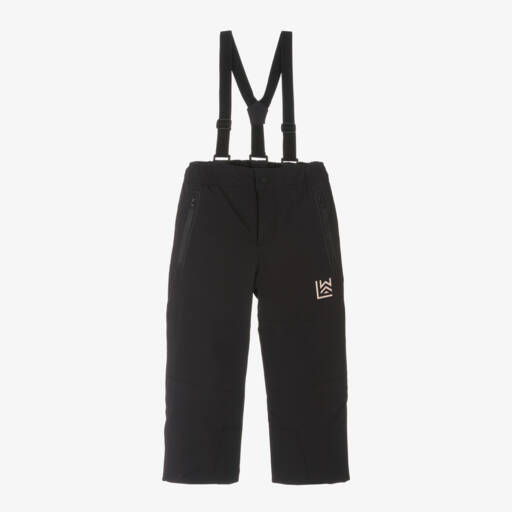 Liewood-Boys Black Ski Trousers with Braces | Childrensalon Outlet