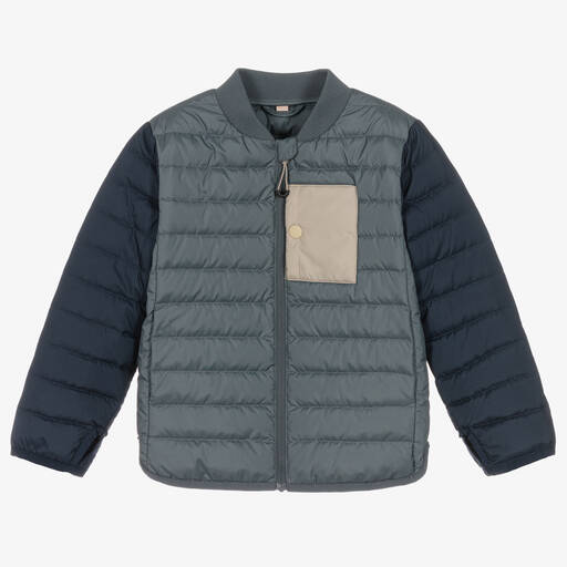 Liewood-Boys Blue & Green Puffer Jacket | Childrensalon Outlet