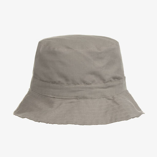 Liewood-Boys Grey Cotton Bucket Hat | Childrensalon Outlet