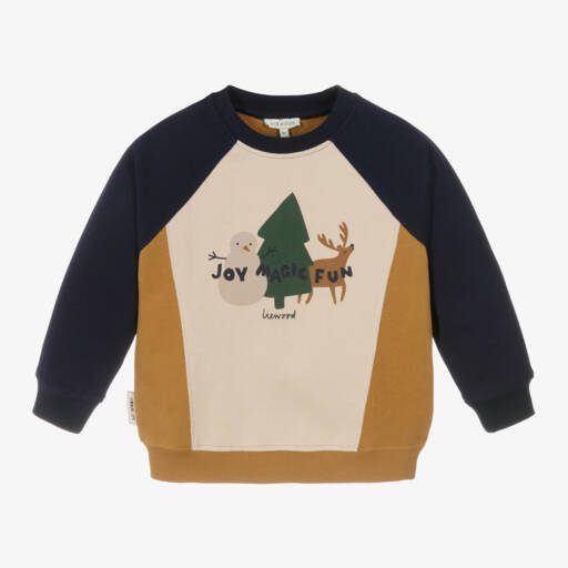 Liewood-Boys Ivory Festive Sweatshirt | Childrensalon Outlet