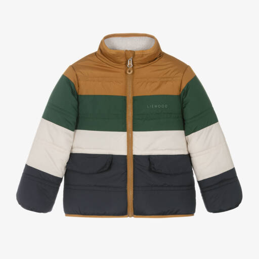 Liewood-Boys Navy Colourblock Reversible Jacket | Childrensalon Outlet