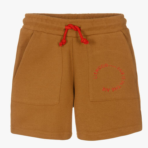 Liewood-Brown Organic Cotton Shorts | Childrensalon Outlet