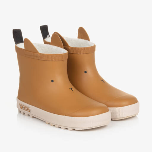 Liewood-Girls Beige Rabbit Waterproof Boots | Childrensalon Outlet