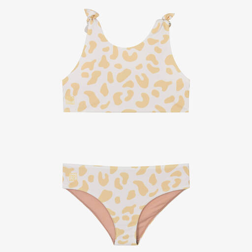 Liewood-Girls Ivory & Yellow Bow Bikini (UPF40+) | Childrensalon Outlet