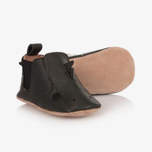 Liewood-Green Leather Pre-Walker Shoes | Childrensalon Outlet