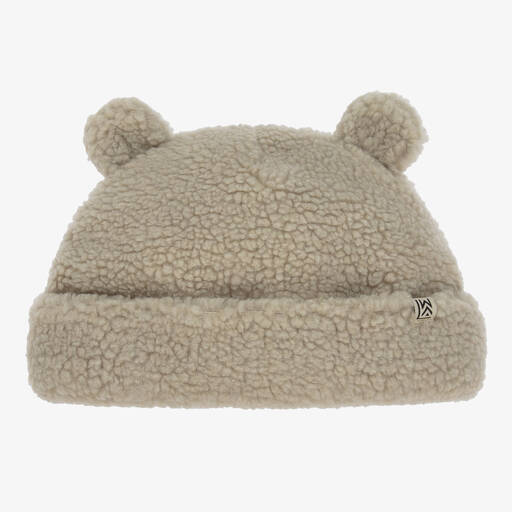 Liewood-Graue Sherpa-Beanie mit Teddyohren | Childrensalon Outlet