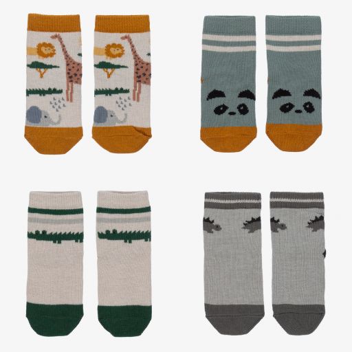 Liewood-Кремовые хлопковые носки (4пары)  | Childrensalon Outlet