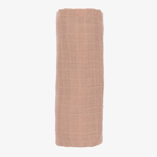 Liewood-Pink Muslin Swaddle (109cm) | Childrensalon Outlet