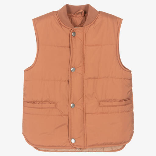 Liewood-Pink Padded Gilet | Childrensalon Outlet
