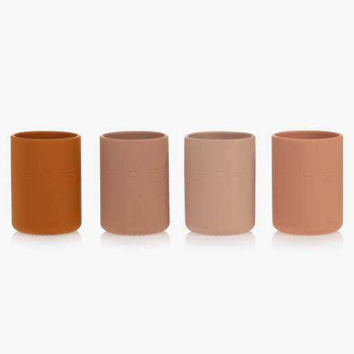 Liewood-Silicone Drinking Cups (4 Pack) | Childrensalon Outlet