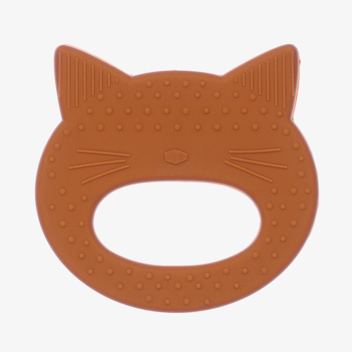 Liewood-Yellow  Cat Teether (10cm) | Childrensalon Outlet