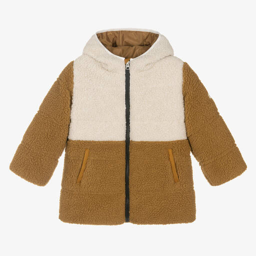 Liewood-Yellow & Ivory Fleece Coat | Childrensalon Outlet