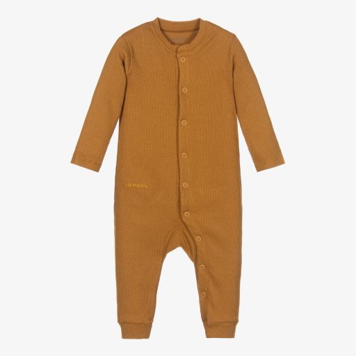 Liewood-Yellow Organic Cotton Romper | Childrensalon Outlet