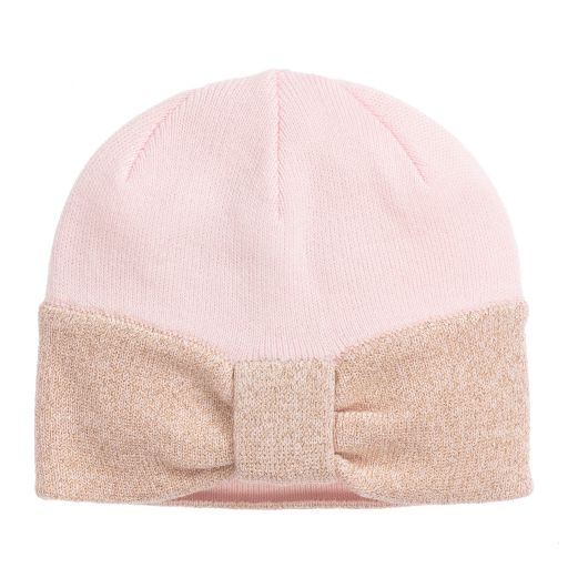 Lili Gaufrette-Girls Pink Viscose Hat | Childrensalon Outlet