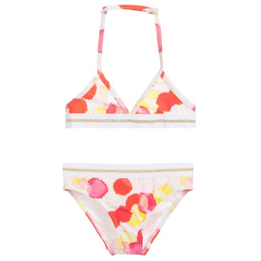 Lili Gaufrette-Girls White & Pink Bikini | Childrensalon Outlet