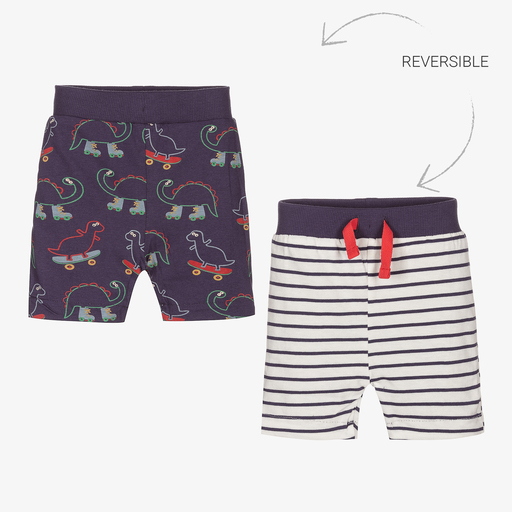 Lilly and Sid-Baby Boys Reversible Shorts | Childrensalon Outlet