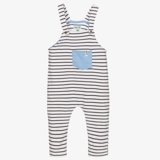 Lilly and Sid-Organic Cotton Baby Dungarees | Childrensalon Outlet
